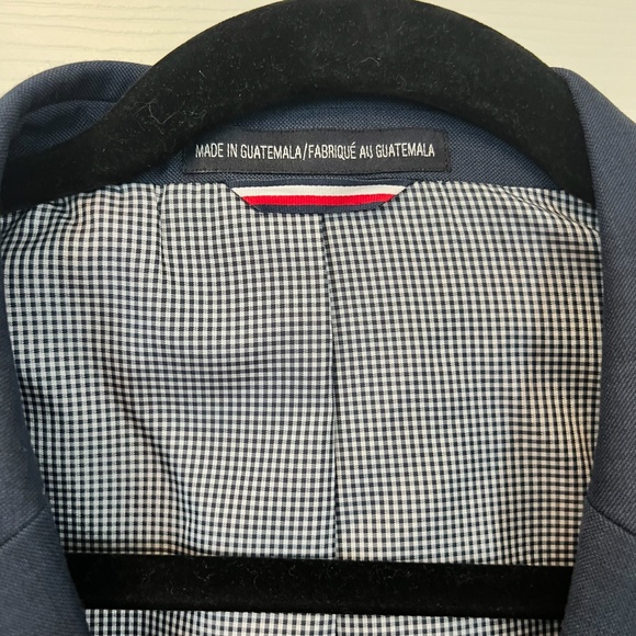 Tommy Hilfiger Mens Wool Blend Navy Preppy Blazer Sports Jacket Size 44S - Picture 3 of 6